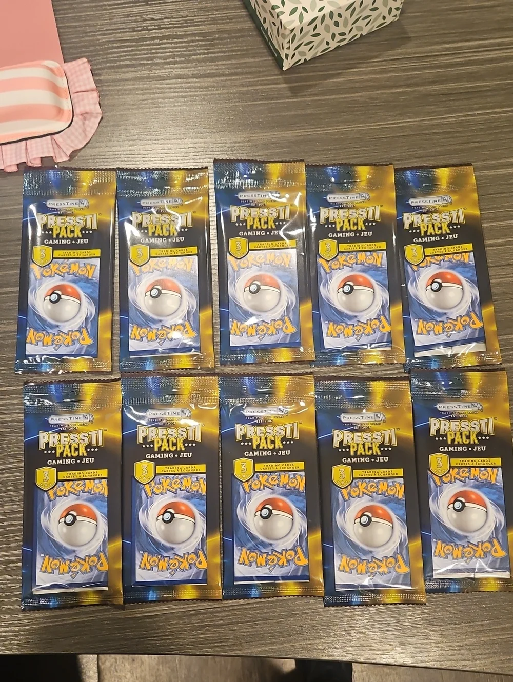 Set Of 10 Pokémon Pack Booster Pack - NWT Unopened
